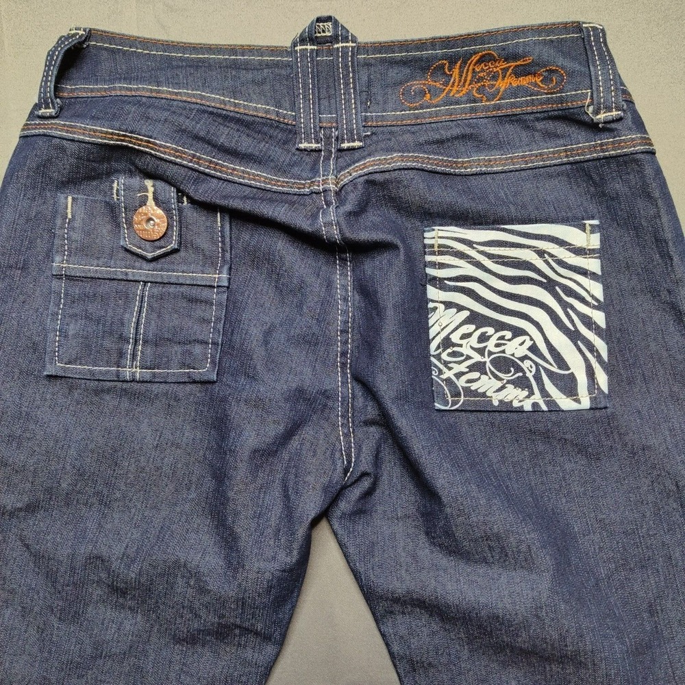 MECCA Femme Women Juniors Size 5/6 Blue Stretch Denim 24" Ankle Jeans - Picture 4 of 12